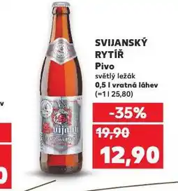 Kaufland Pivo svijanský máz nabídka