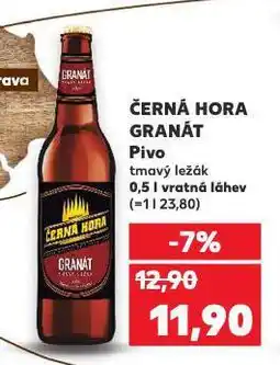 Kaufland Pivo černá hora nabídka