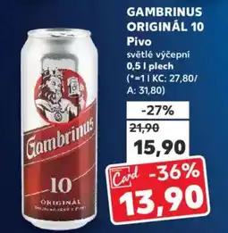 GAMBRINUS ORIGINÁL 10 Pivo