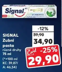 Kaufland SIGNAL Zubní pasta nabídka