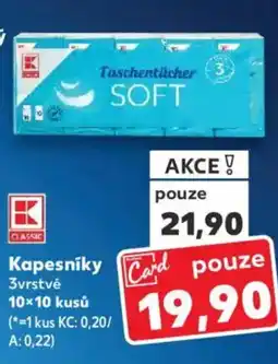 Kaufland Kapesníky nabídka