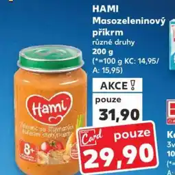 Kaufland HAMI Masozeleninový příkrm nabídka