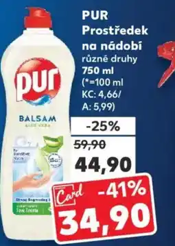 Kaufland PUR Prostředek na nádobí nabídka