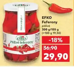 Kaufland EFKO Feferony nabídka