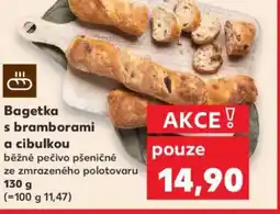 Kaufland Bagetka s bramborami a cibulkou nabídka