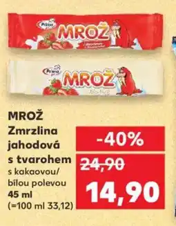 Kaufland MROŽ Zmrzlina jahodová s tvarohem nabídka