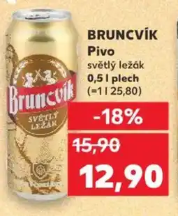 Kaufland BRUNCVÍK Pivo nabídka