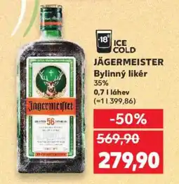 Kaufland JÄGERMEISTER Bylinný likér nabídka