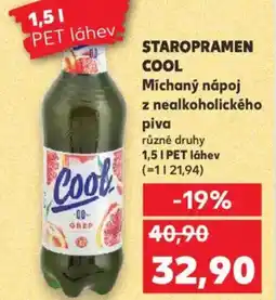 Kaufland STAROPRAMEN COOL Míchaný nápoj z nealkoholického piva nabídka