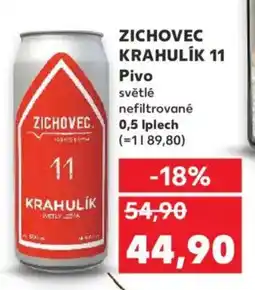 Kaufland ZICHOVEC KRAHULIK 11 Pivo nabídka