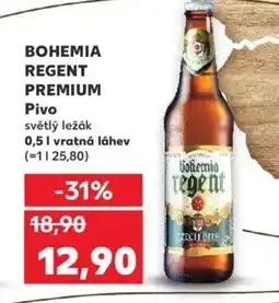 Kaufland BOHEMIA REGENT PREMIUM Pivo nabídka