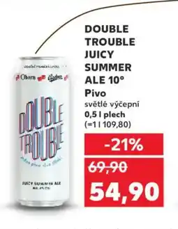 Kaufland DOUBLE TROUBLE JUICY SUMMER ALE 10 Pivo nabídka