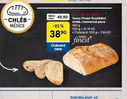 Tesco Rustikální chléb nabídka