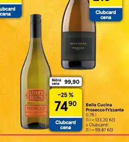 Tesco Bella cucina prosecco frizzante nabídka
