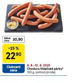 Tesco Vídeňské párky nabídka