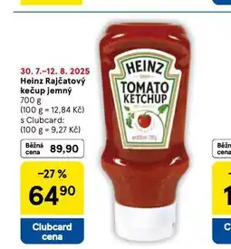 Tesco Heinz rajčatový krém jemný nabídka