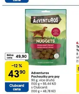 Tesco Adventuros pochoutky pro psy nabídka