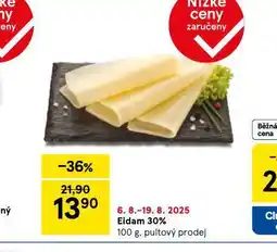 Tesco Eidam 30% nabídka