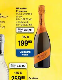 Tesco Mionetto prosecco nabídka