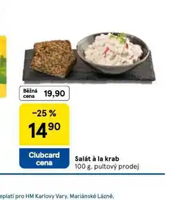 Tesco Salát á la krab nabídka