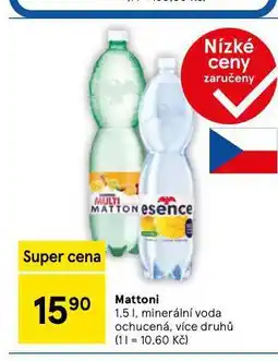 Tesco Mattoni ochucená nabídka