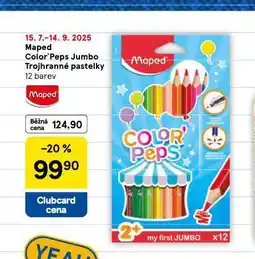 Tesco Maped color´peps jumbo trojhranné pastelky nabídka