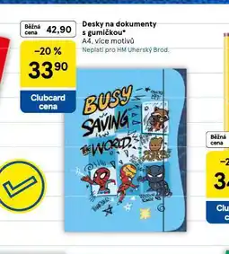 Tesco Desky na dokumenty s gumičkou nabídka
