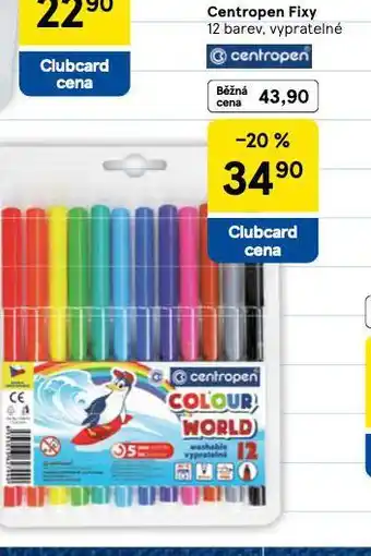 Tesco Centropen fixy nabídka