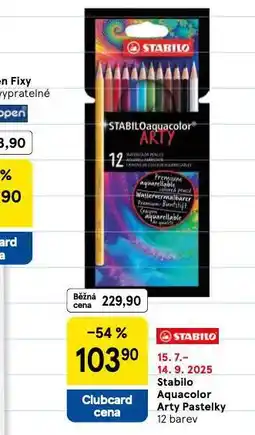 Tesco Stabilo aquacolor arty pastelky nabídka