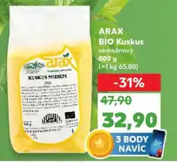 Kaufland ARAX Bio Kuskus nabídka