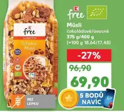 Kaufland Müsli nabídka
