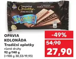 Kaufland OPAVIA Kolonáda Tradiční oplatky nabídka