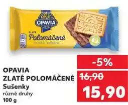 Kaufland OPAVIA Zlaté polomáčené Sušenky nabídka