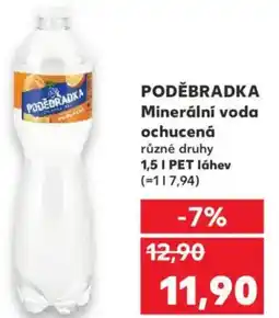 Kaufland PODĚBRADKA Minerální voda ochucená nabídka