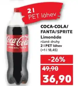 Kaufland COCA-COLA/ FANTA/SPRITE Limonáda nabídka