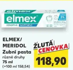 Kaufland ELMEX/ MERIDOL Zubní pasta nabídka