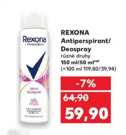Kaufland REXONA Antiperspirant/ Deospray nabídka