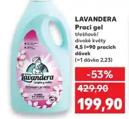 Kaufland LAVANDERA Prací gel nabídka