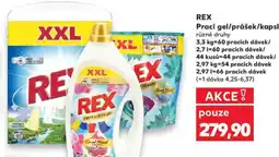 Kaufland REX Prací gel/prášek/kapsle nabídka