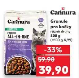 Kaufland Carinura Granule pro kočky nabídka