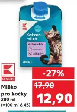 Kaufland Mléko pro kočky nabídka