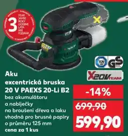 Kaufland Aku excentrická bruska 20 V PAEXS 20-Li B2 nabídka