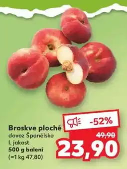 Kaufland Broskve ploché nabídka