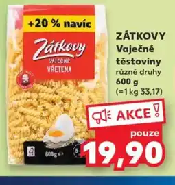 Kaufland ZÁTKOVY Vaječné těstoviny nabídka