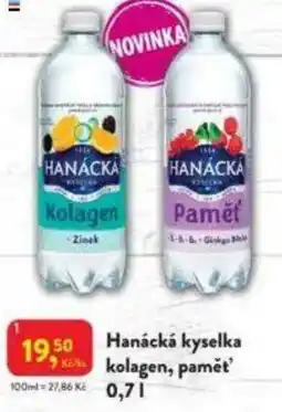 MP Krásno Hanácká kyselka kolagen, paměť nabídka