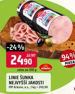 Trefa Linie šunka nejvyšší jakosti nabídka