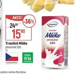 Globus Trvanlivé mléko 3,5% nabídka