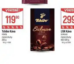 Globus Tchibo káva mletá nabídka