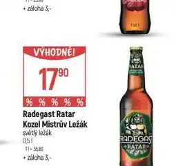 Globus Pivo radegast ratar nabídka