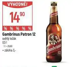 Globus Pivo gambrinus patron 12 nabídka